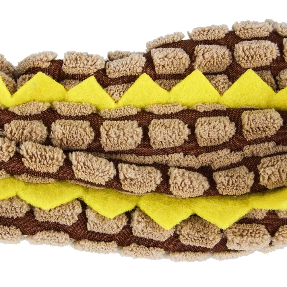 CowLost | dog-kennel-run-accessories-plush-no-stuffing-dog-squeak-toy-crinkle-crocodile-chew-toy |2