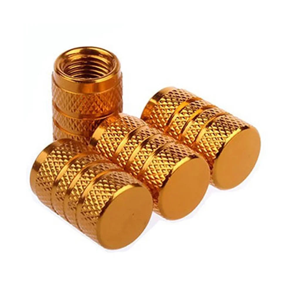 CowLost | product_id-4pcs-universal-aluminum-car-tire-valve-stem-caps-knurling-style |25