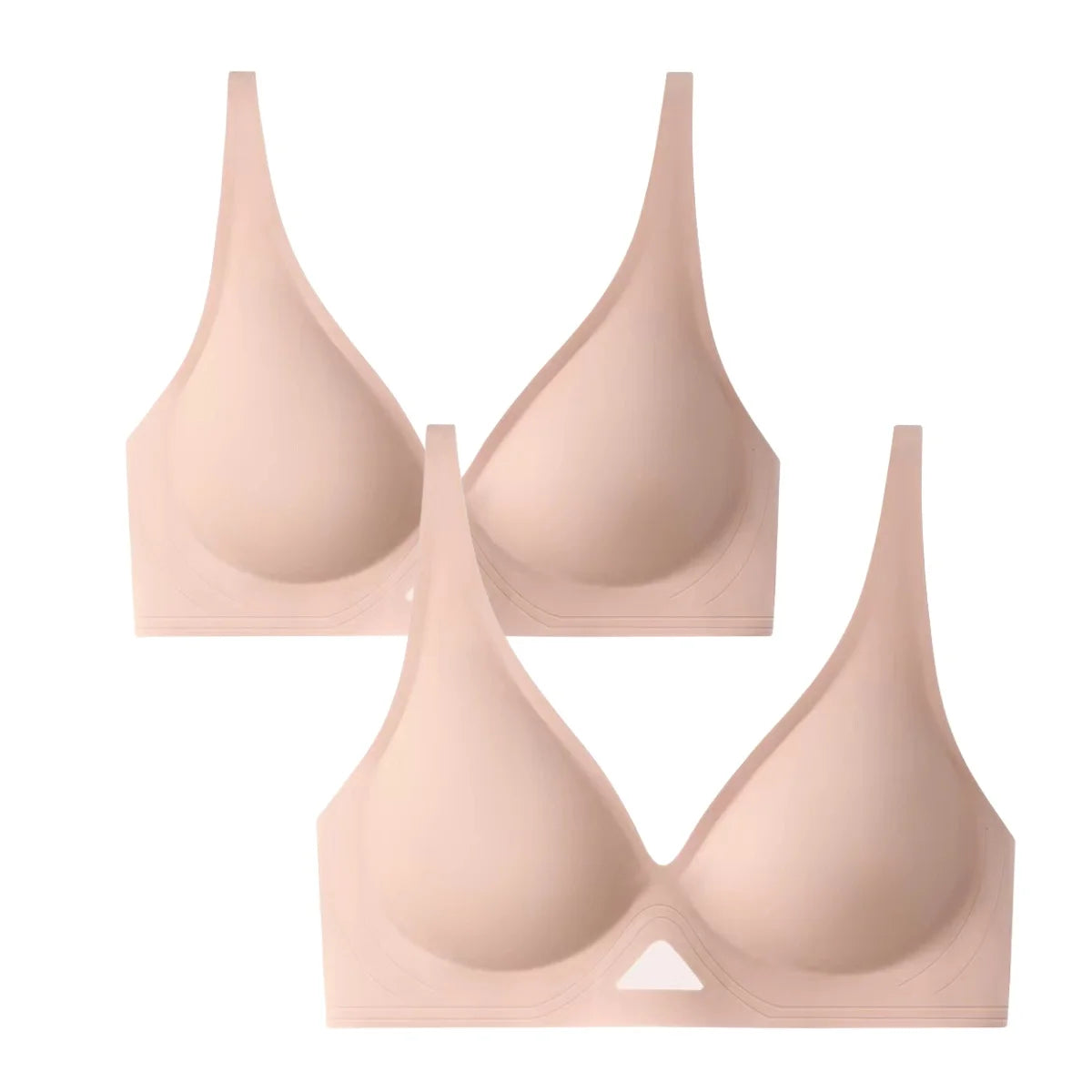 CowLost | product_id-2-pack-seamless-non-wire-deep-v-push-up-bras-for-women-comfortable-fit |12