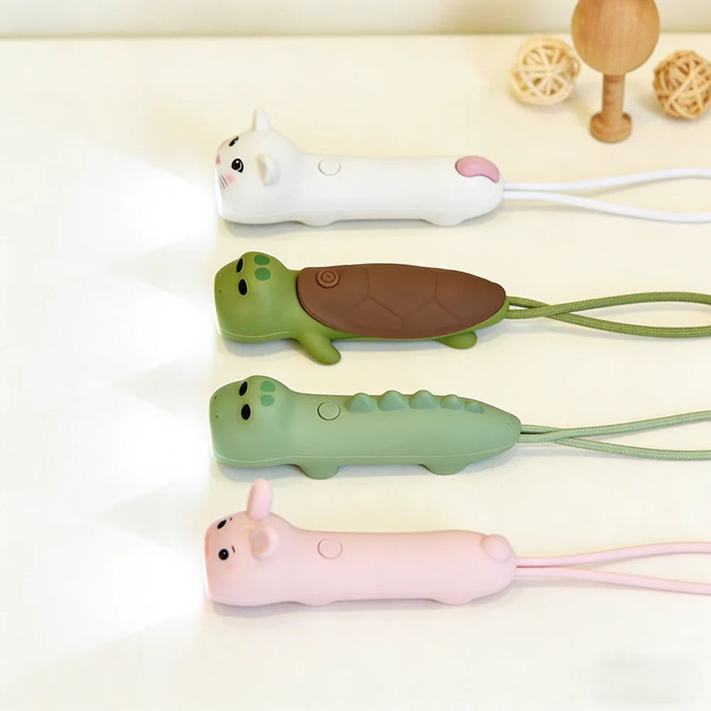 CowLost | various-silicone-usb-rechargeable-soft-flashlight-new-led-dinosaur-sea-turtle-rabbit-kitten-portable-outdoor-torch-for-children |4