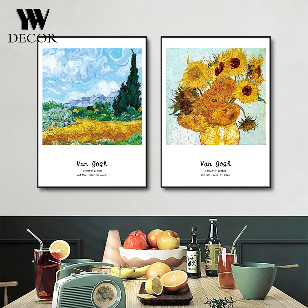 CowLost | abstract-van-gogh-sky-posters-prints-canvas-painting-flower-wall-art-pictures-for-living-room |4