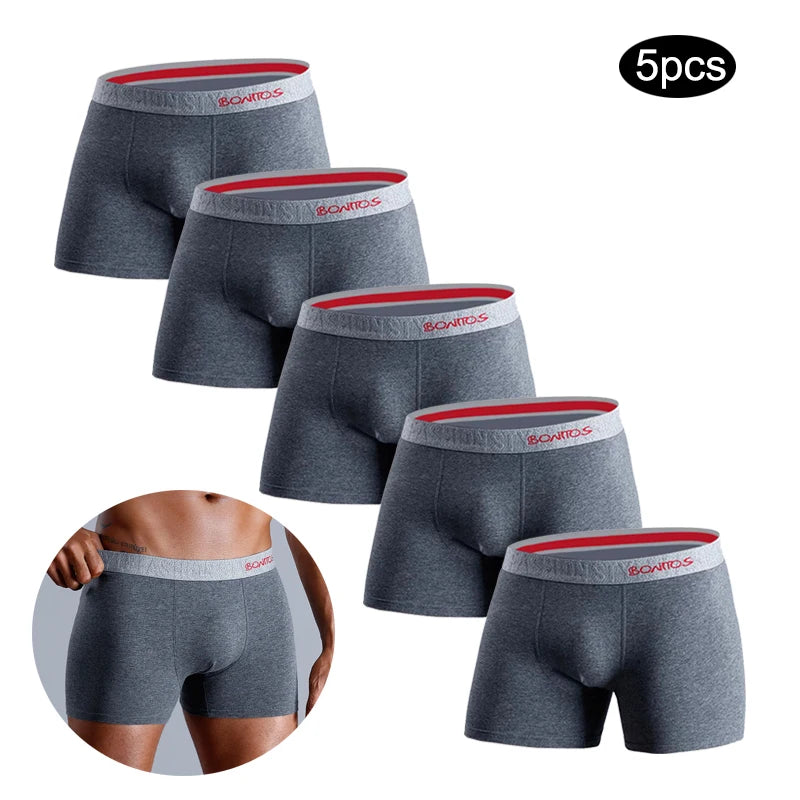 CowLost | 5pcs-sexy-underwear-for-man-cotton-underpants |1