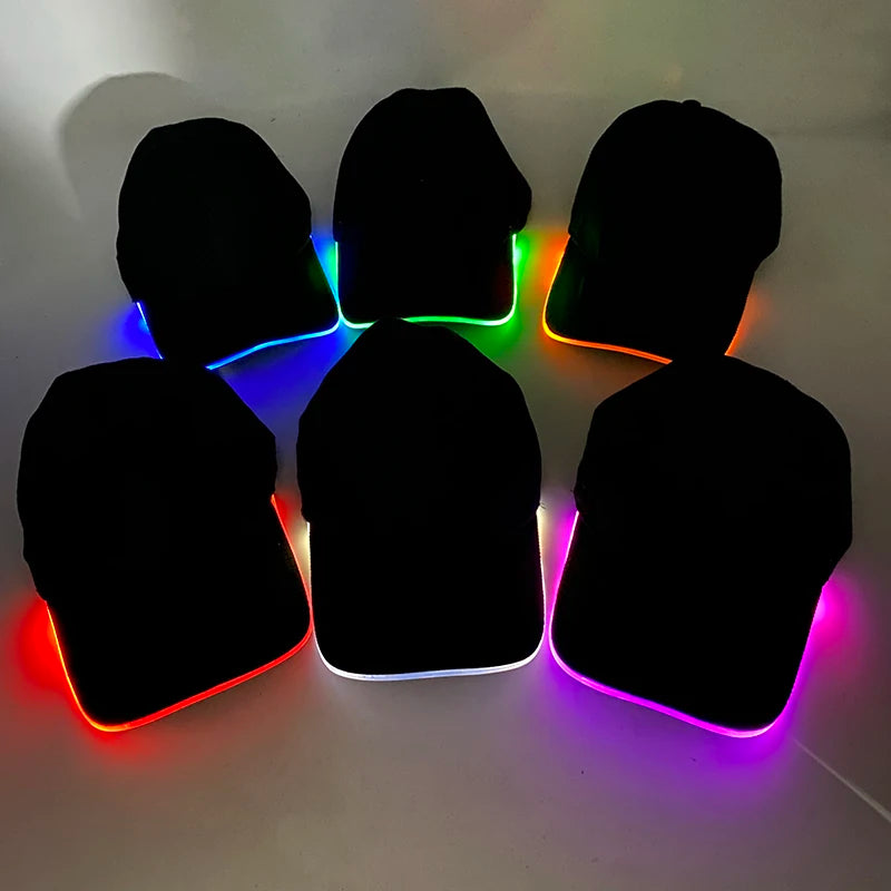 CowLost | fashion-led-glow-cap-outdoor-sport-sunshade-glowing-baseball-cap |8