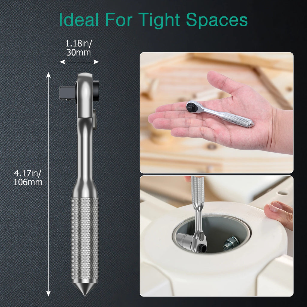ORIA 42-in-1 Ratchet Screwdriver Socket Kit Magnetic DIY Repair Tool with Extension Rod for Home Bicycle Computer