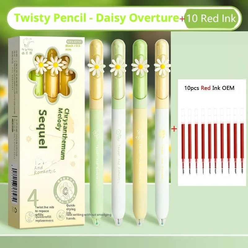 CowLost | product_id-4-pack-kawaii-retractable-gel-pens-0-5mm-fast-drying-spinning-twist-pen-for-school-journaling |15