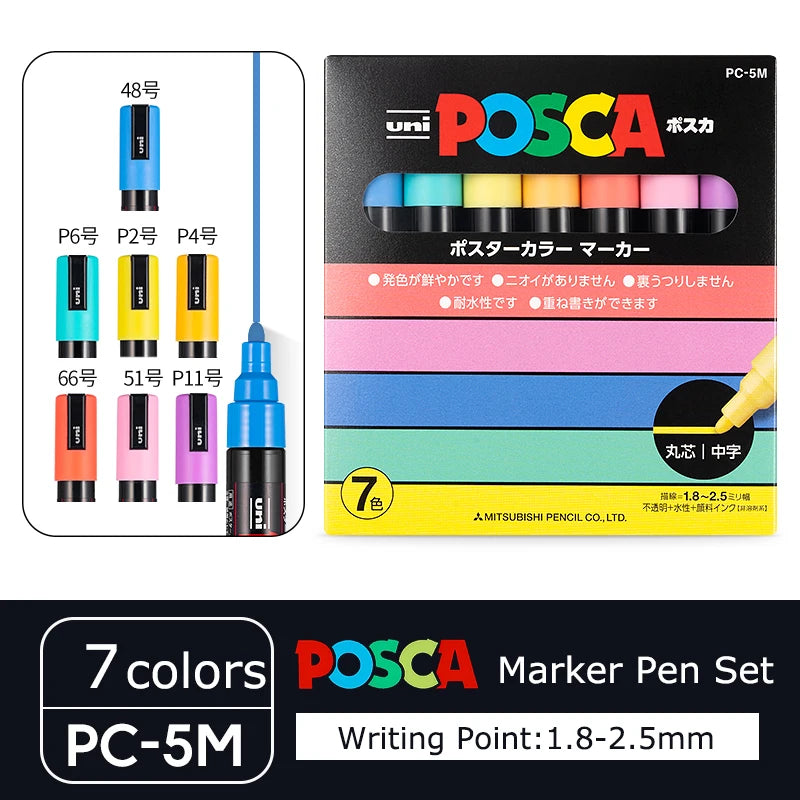 CowLost | product_id-uni-posca-marker-set-pc-1m-3m-5m-8k-17k-non-toxic-permanent-manga-paints-36-colors |24