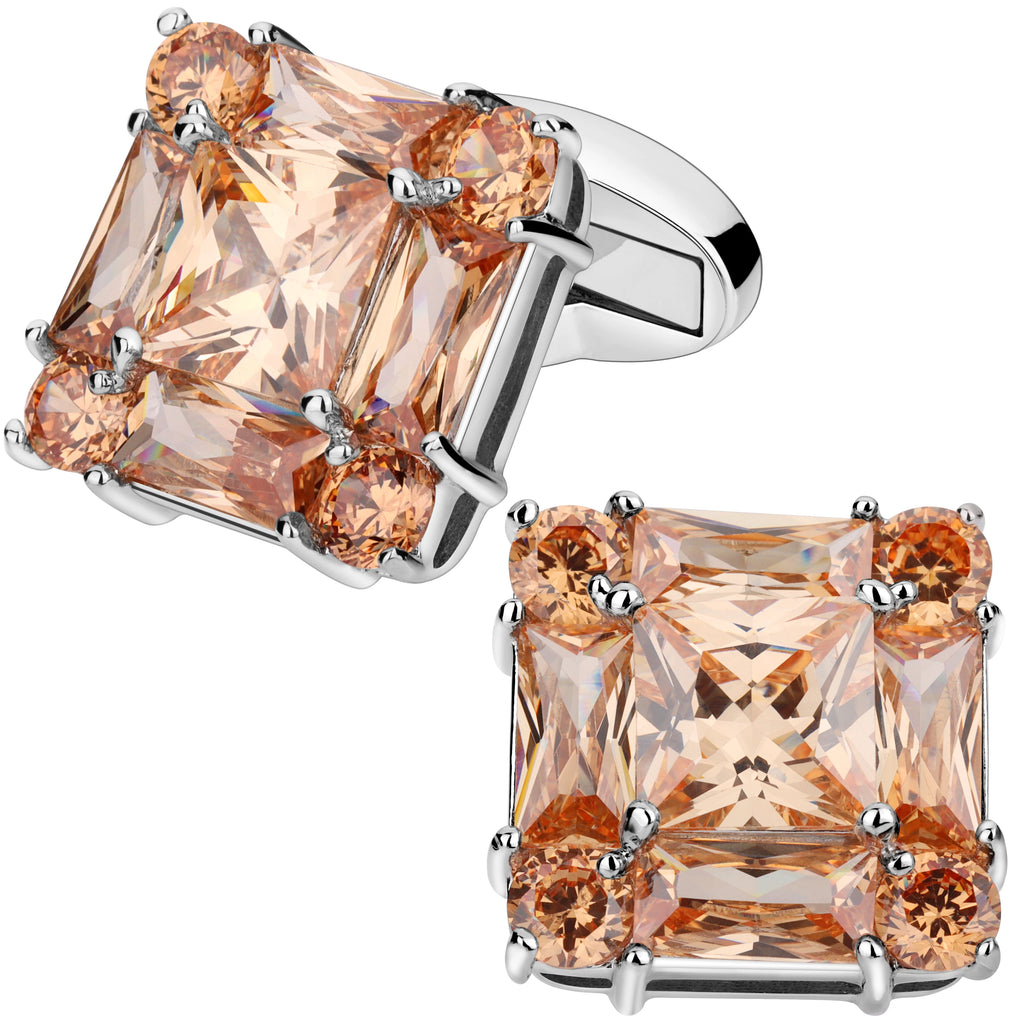 CowLost | clothing-accessories-trendy-zircon-square-cufflinks-for-men |20