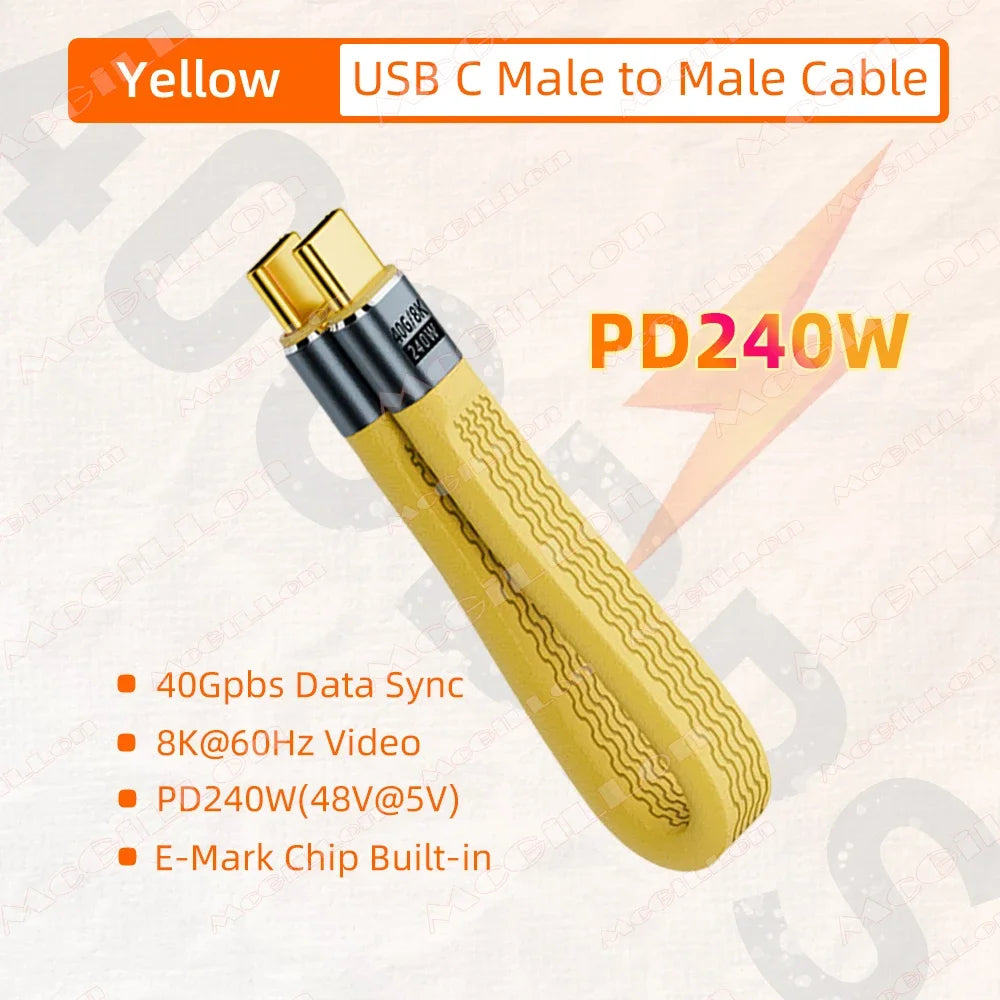 CowLost | product_id-keychain-pd240w-usb4-usb-c-to-usb-c-cable-40gbps-5a-fast-charging-240w-8k-60hz-extension |24