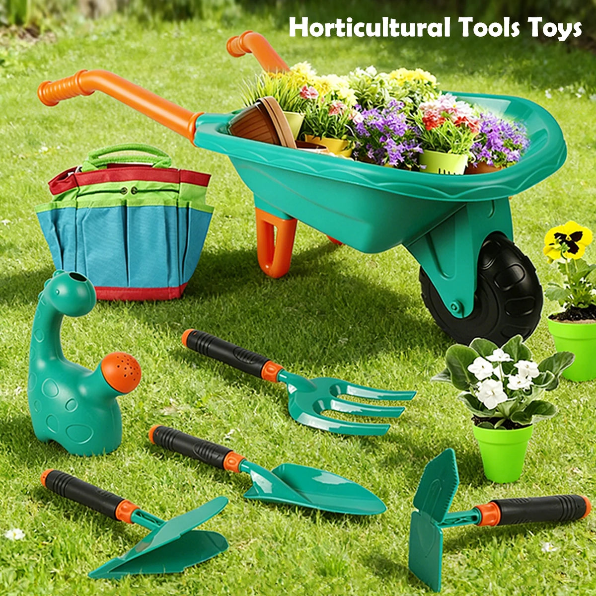 CowLost | product_id-kids-gardening-tool-set-with-cart-apron-gloves-outdoor-garden-toys-for-boys-and-girls |1