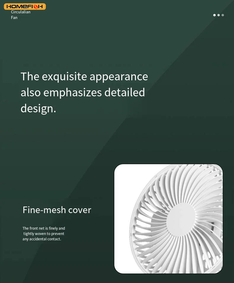 CowLost | product_id-homefish-3600mah-portable-clip-fan-4-gears-quiet-720-rotatable-battery-fan |22