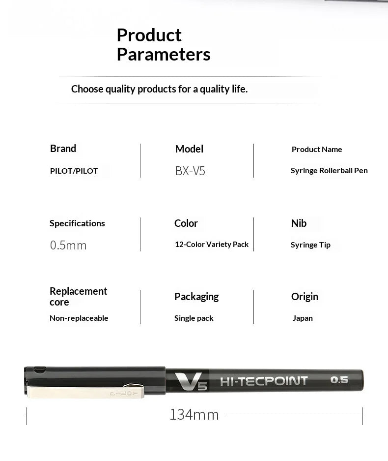 CowLost | product_id-pilot-bx-v5-12-color-0-5mm-rollerball-pens-anti-leak-smooth-ink-for-journaling-art-projects |18