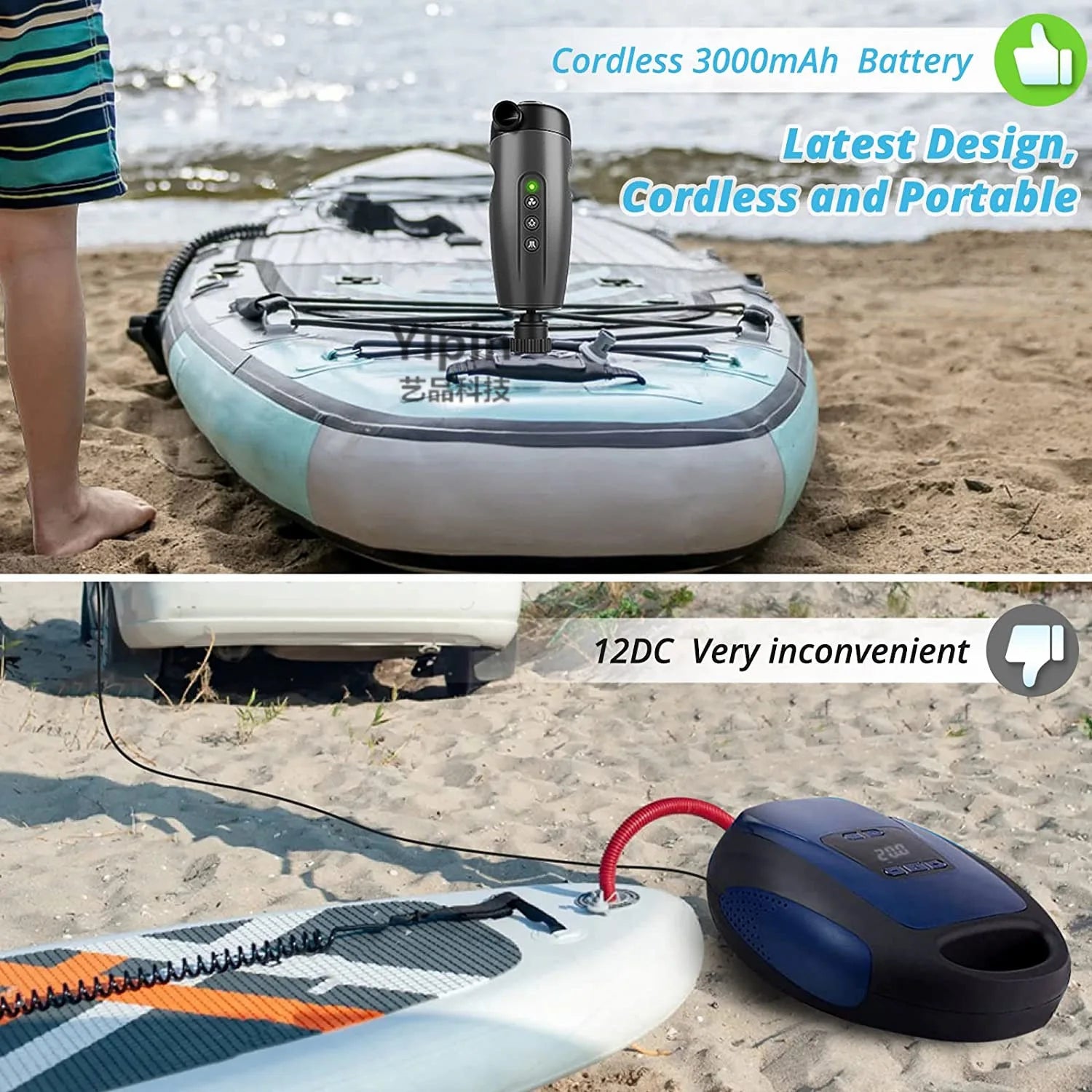 CowLost | product_id-rechargeable-wireless-electric-air-pump-for-camping-paddle-boards-pool-toys-and-tires |9