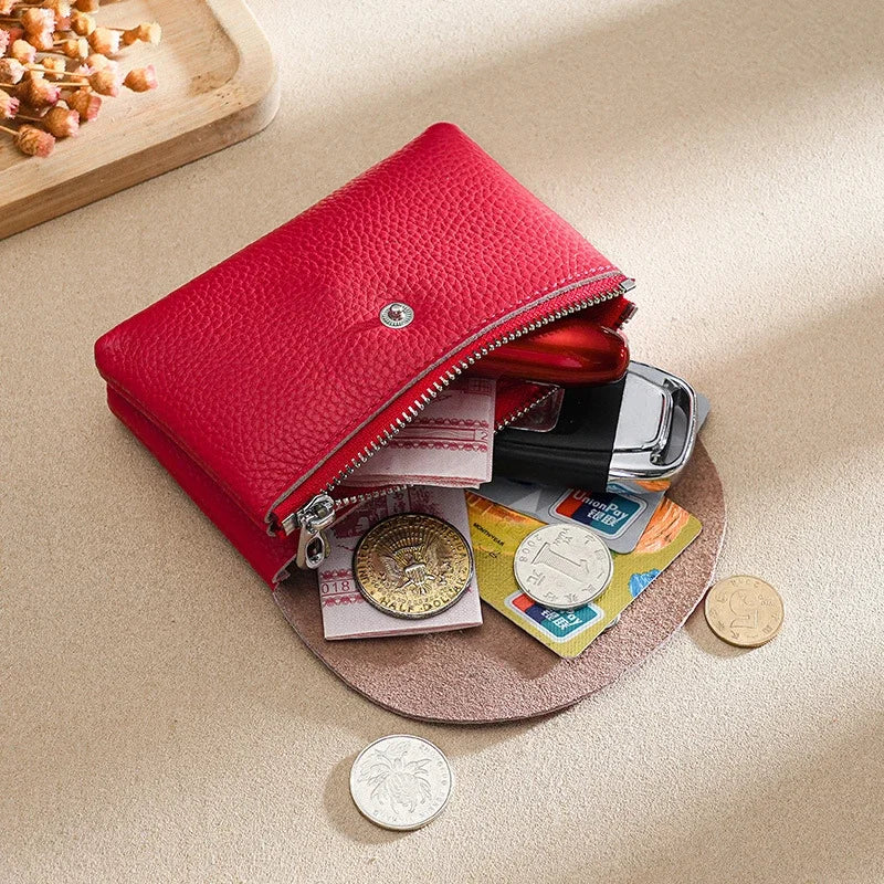 CowLost | activewear-pants-genuine-top-layer-cowhide-coin-purse-for-women |16