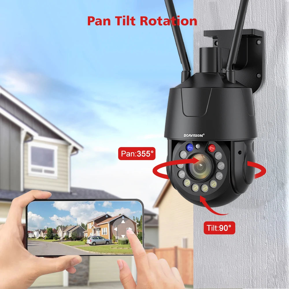 CowLost | outdoor-surveillance-camera-wifi-4g-poe-8mp-5mp-30x-optical-zoom-ai-auto-tracking-150m-ir-distance-metal-ptz-security-camera |11