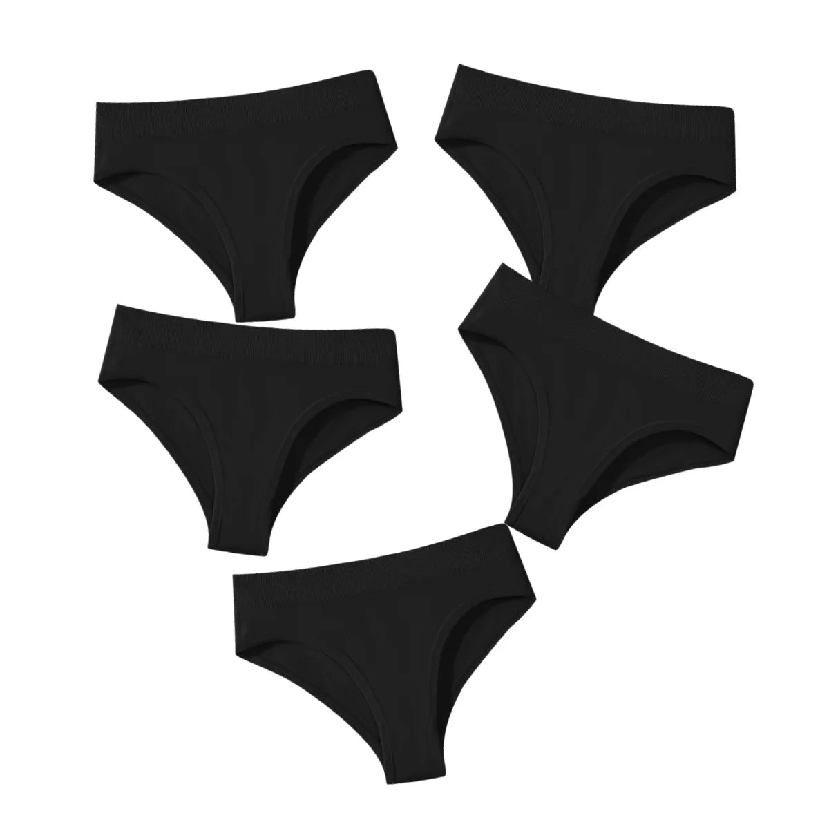 CowLost | product_id-5pcs-high-rise-seamless-women-s-solid-color-brief-panties-s-xxxl |21
