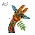 CowLost | giraffe-shape-wooden-puzzle-irregular-animal-patterns-educational-toys-family-diy-games-holiday-birthday-gifts |7