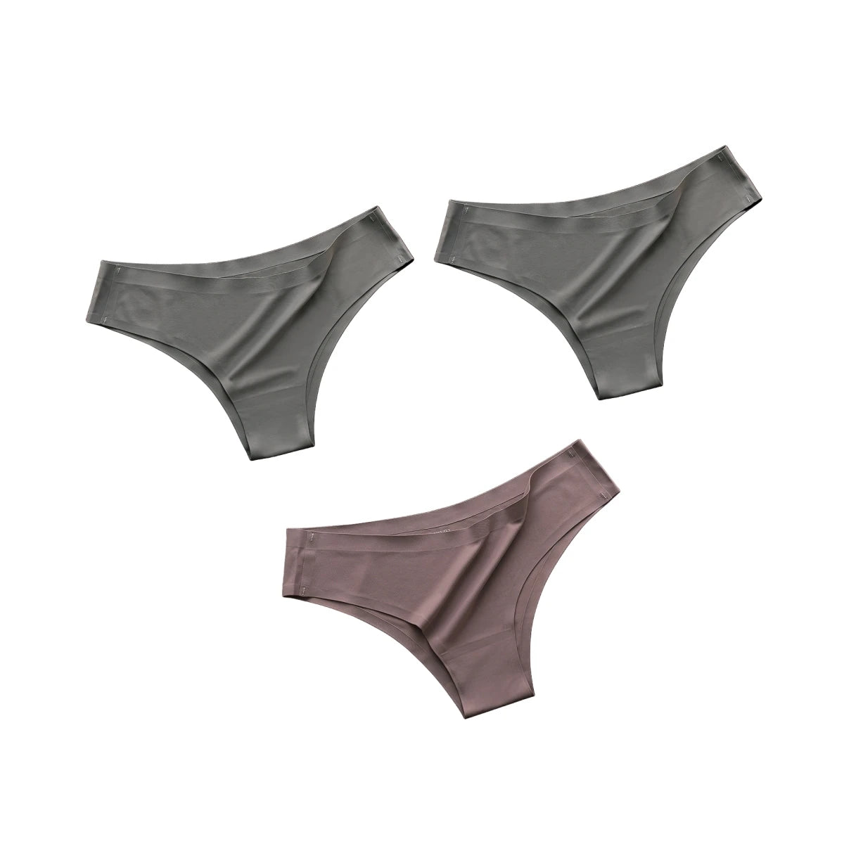 CowLost | product_id-3pcs-women-s-seamless-low-rise-ultra-thin-ice-silk-briefs-solid-color |13