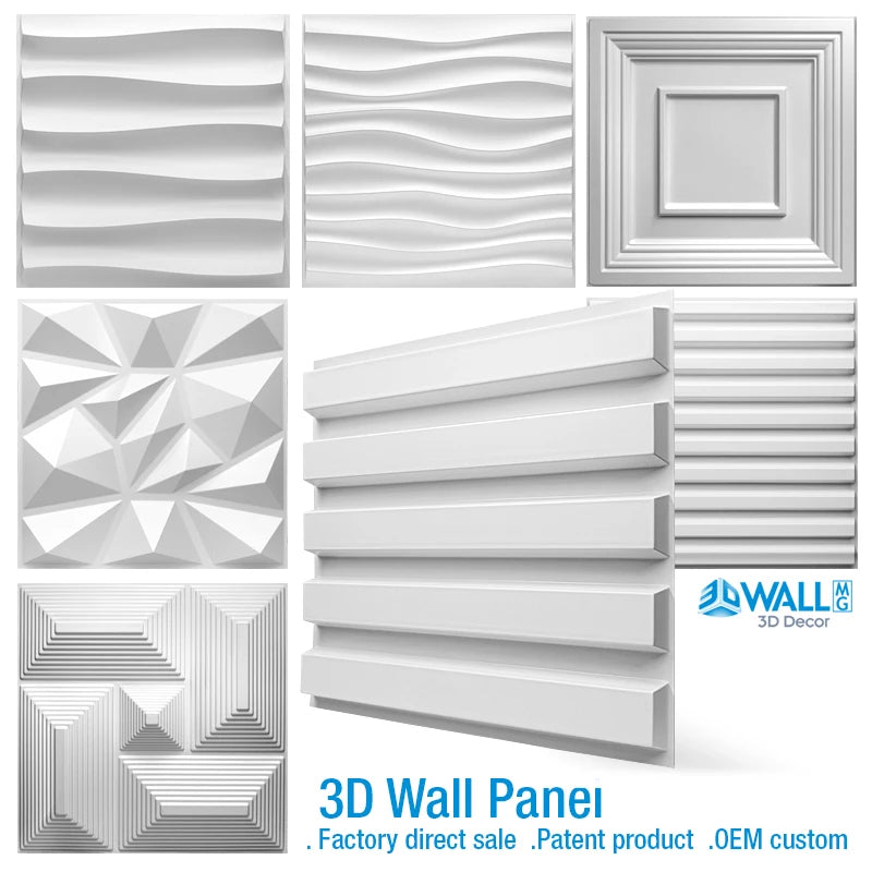 CowLost | seasonal-holiday-decorations-30x30cm-3d-embossed-art-wall-panel-decorative-wallpaper |1