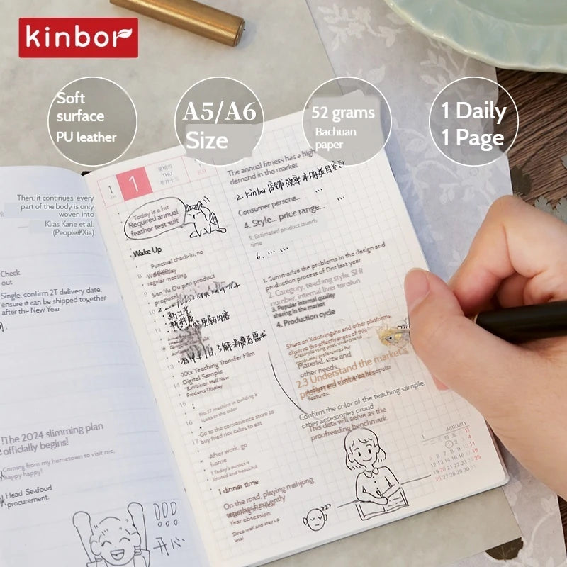 CowLost | product_id-kinbor-2026-year-of-the-horse-planner-a5-a6-daily-page-a-day-organizer-with-to-do-list-52g-tomoe-river-paper |6