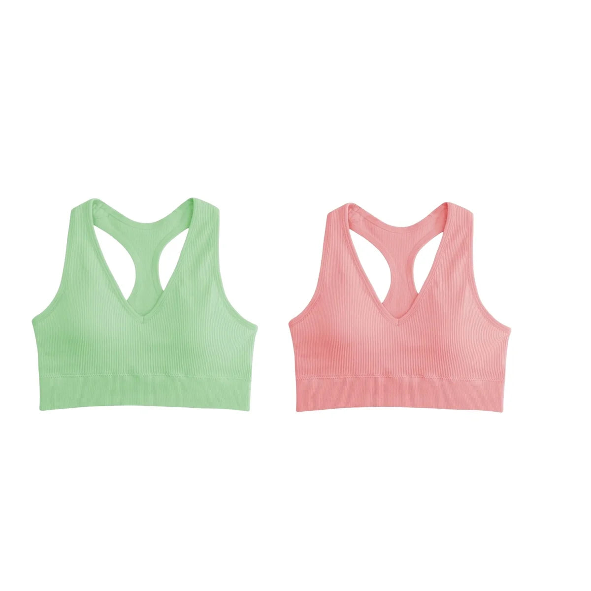 CowLost | product_id-2pcs-seamless-wireless-padded-y-back-breathable-sports-bras-for-women |23