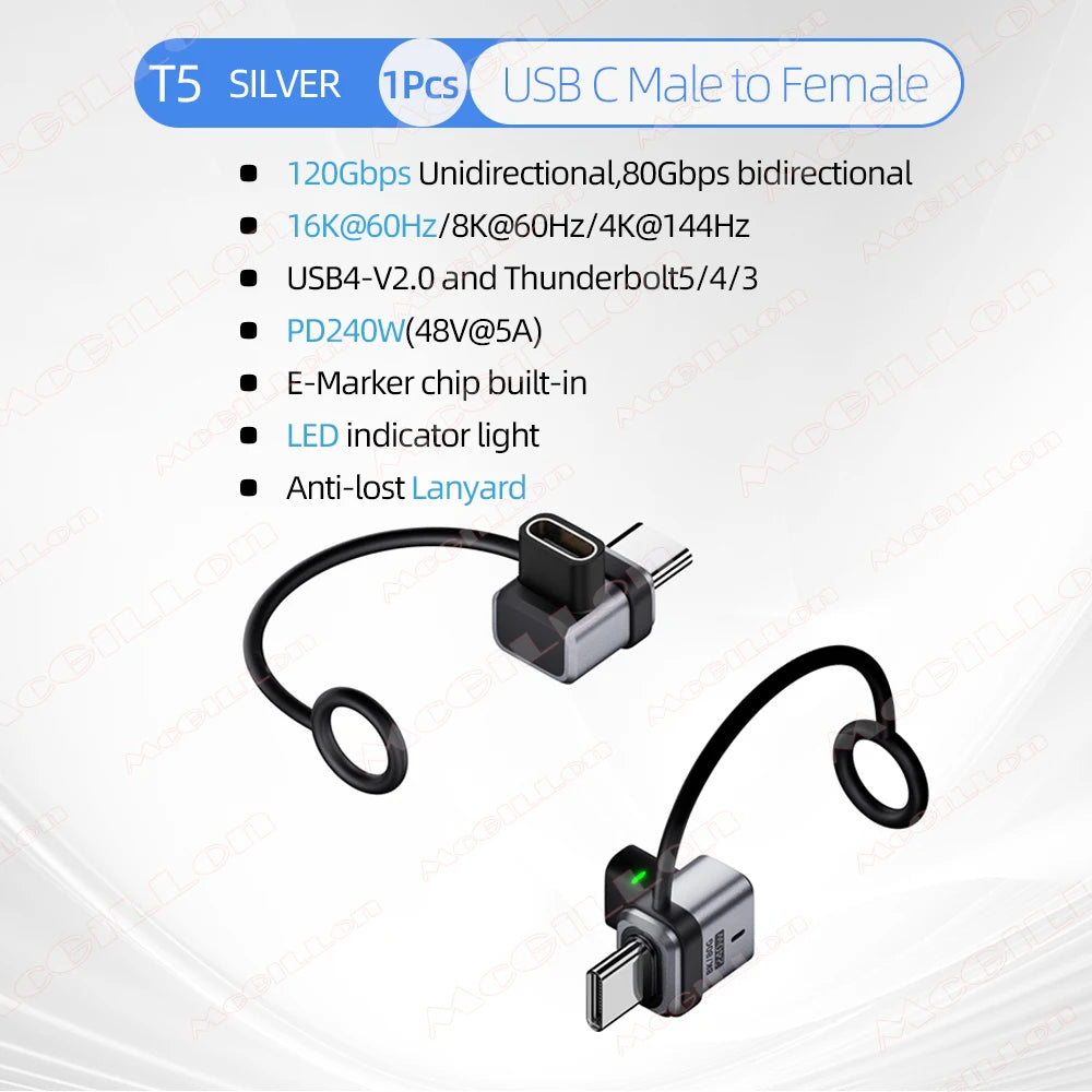 CowLost | product_id-usb4-2-0-pd-240w-5a-usb-c-to-usb-c-straight-angle-charger-adapter-120gbps-16k-60hz |30