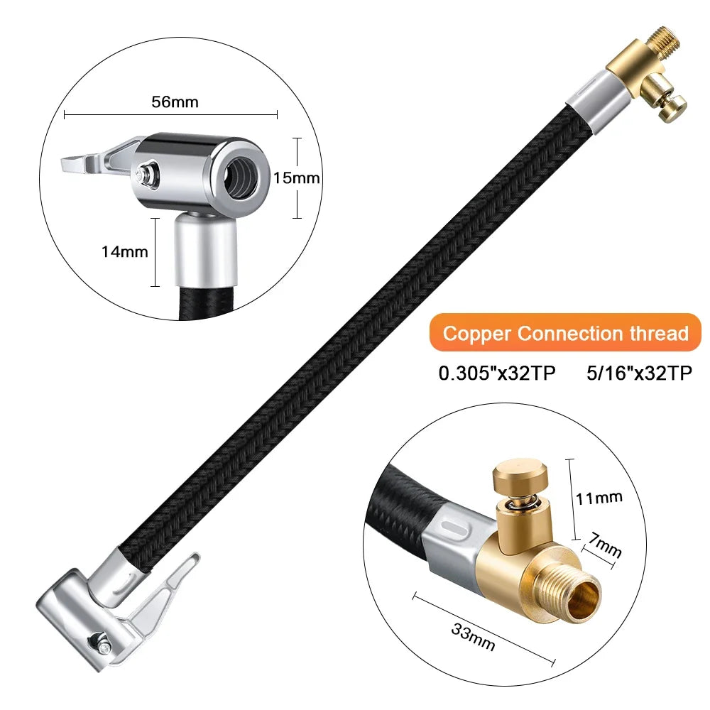 CowLost | 10-20-40-60cm-car-tire-inflator-hose-inflatable-air-pump-extension |4