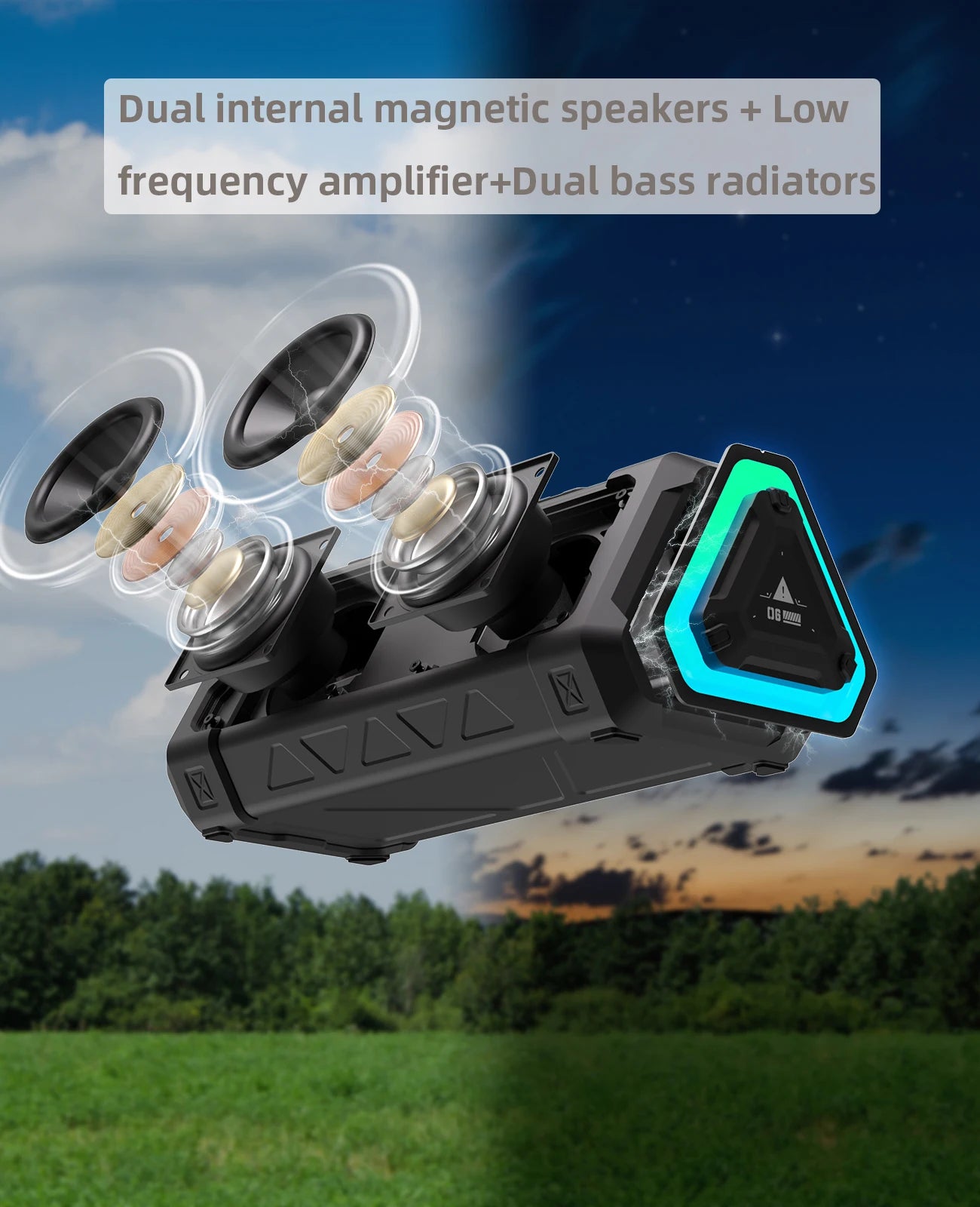 CowLost | mlove-p3-outdoor-bluetooth-speaker-40w-output-power-bluetooth-5-3-speaker-1 |3