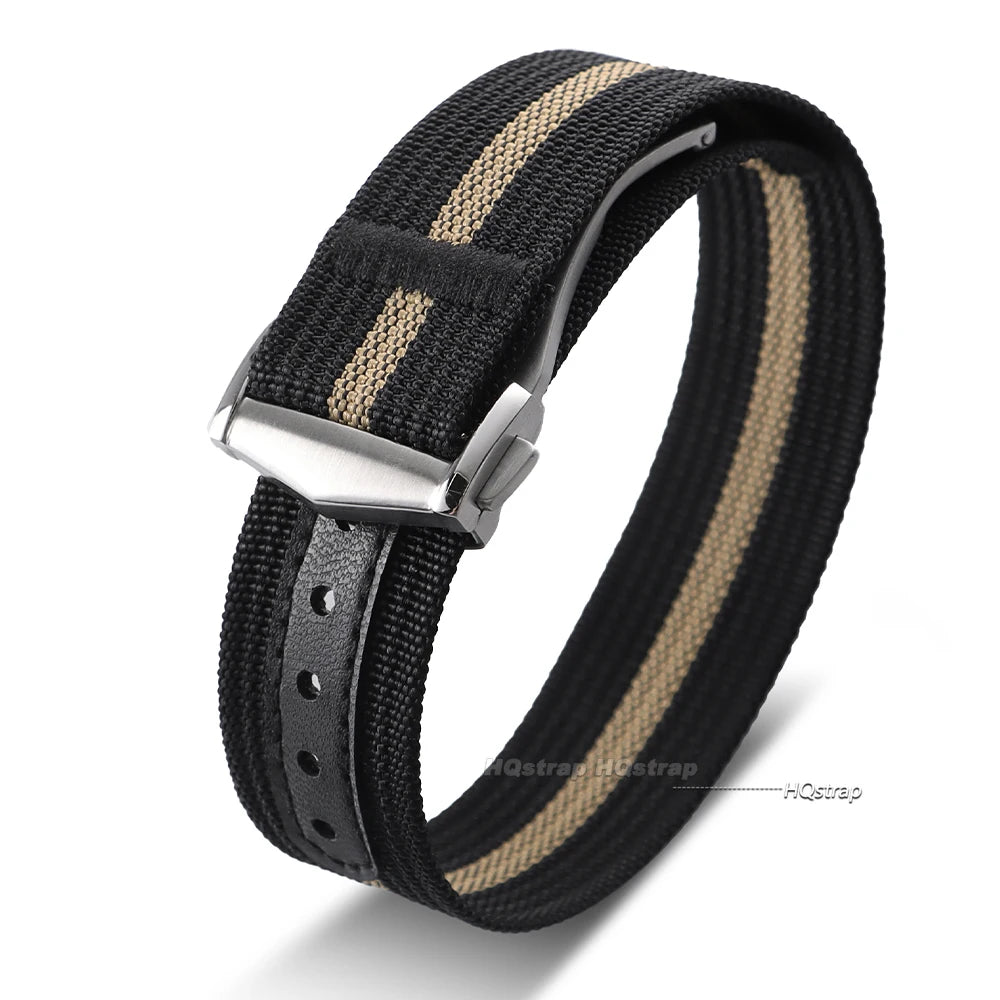 CowLost | product_id-20mm-ribbed-nylon-sport-strap-with-stainless-steel-buckle-for-omega-swatch-moonswatch-replacement |11