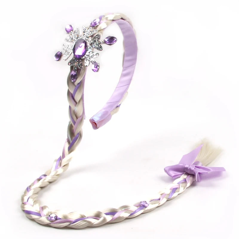 CowLost | frozen-princess-elsa-headband-snowflake-tiara-wig-braid |22