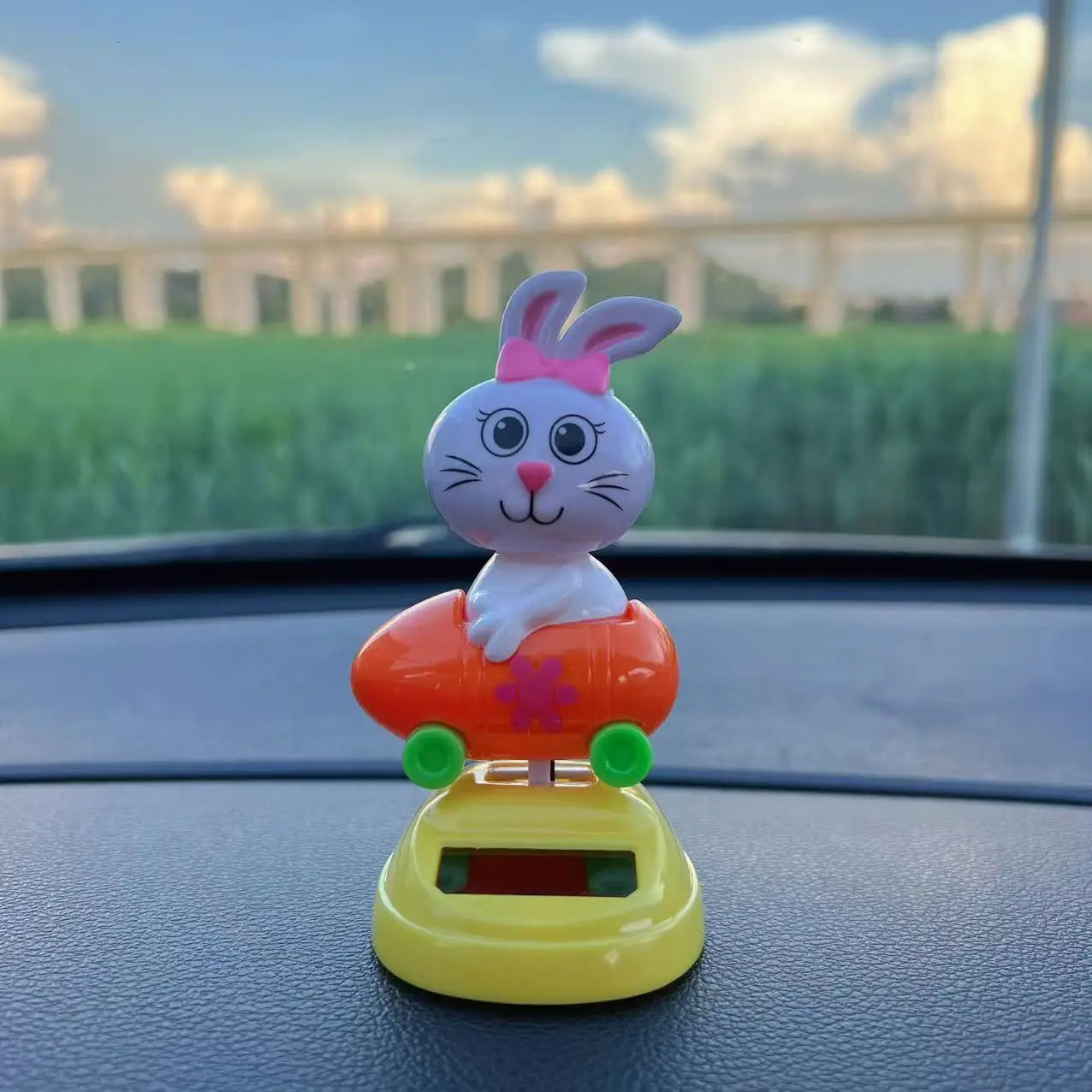 CowLost | product_id-cute-rabbit-nodding-ornament-for-car-and-home-decor |8