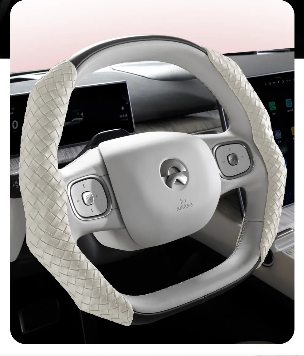 CowLost | luxury-braided-pu-leather-steering-wheel-cover |14