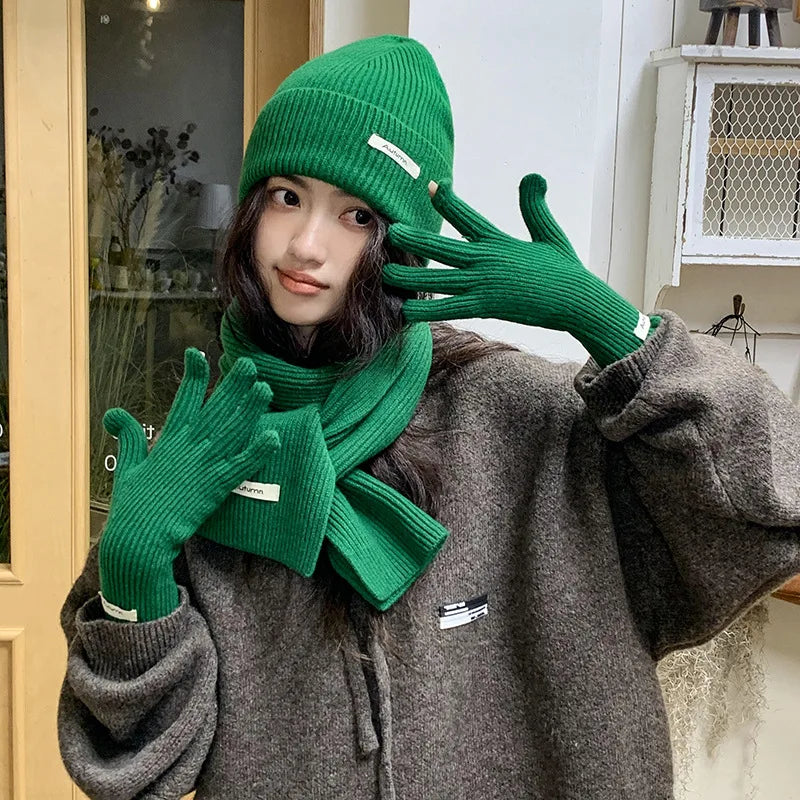 CowLost | knit-neck-scarf-gloves-caps-three-piece-set-for-women-men |8