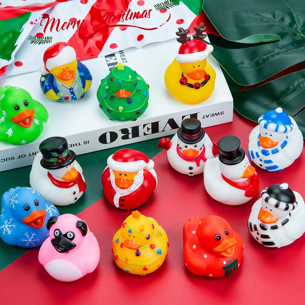 CowLost | product_id-2-6-12-christmas-rubber-ducks-2-16-funny-holiday-duck-toys-for-jeep-ducking-bath-play |4