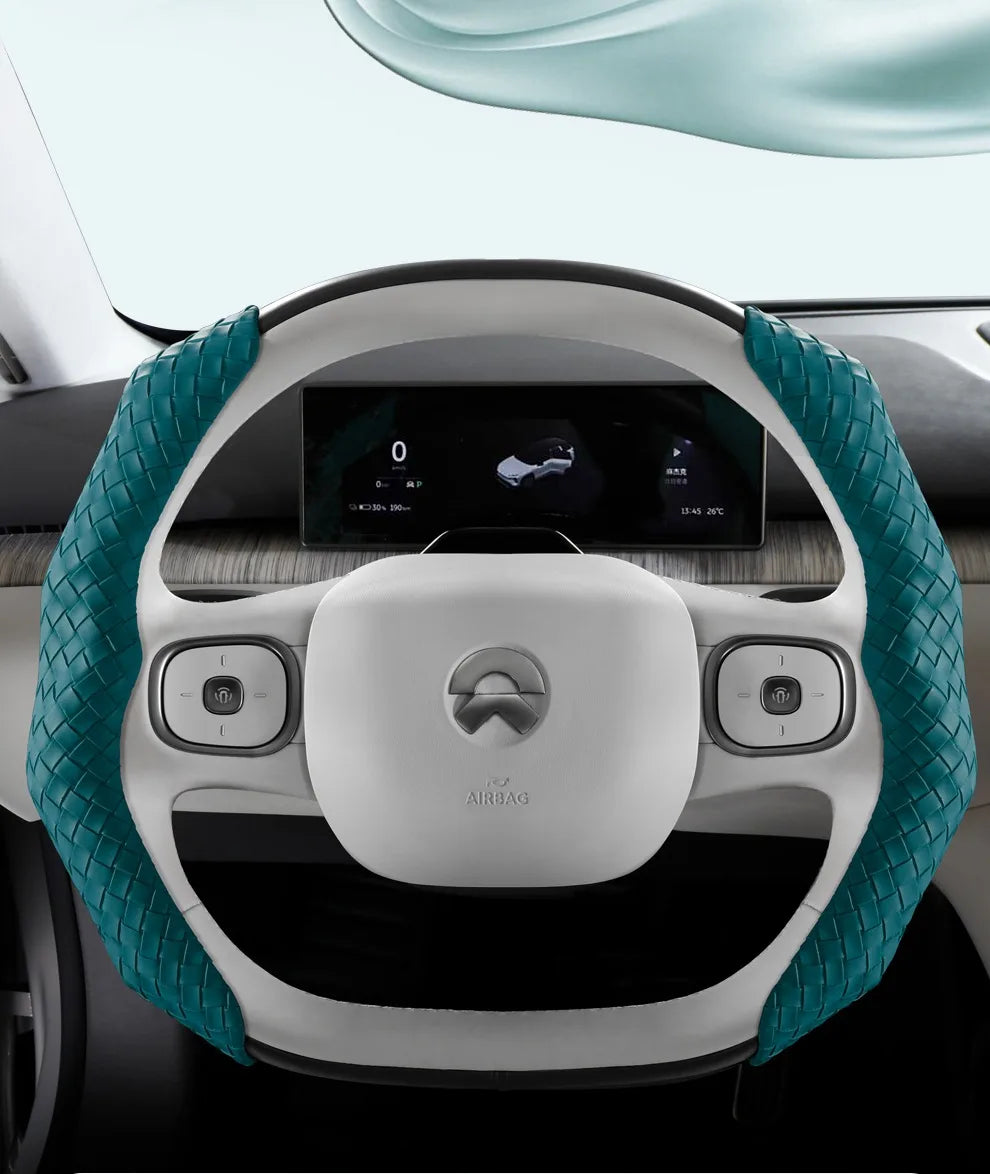 CowLost | luxury-braided-pu-leather-steering-wheel-cover |19