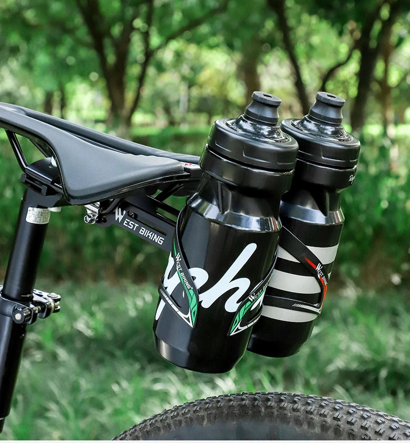 CowLost | west-biking-water-bottle-cage-extension-bracket-bike-saddle-rear-bottle-cage-adapter-seatpost-universal-bicycle-bottle-holder |11