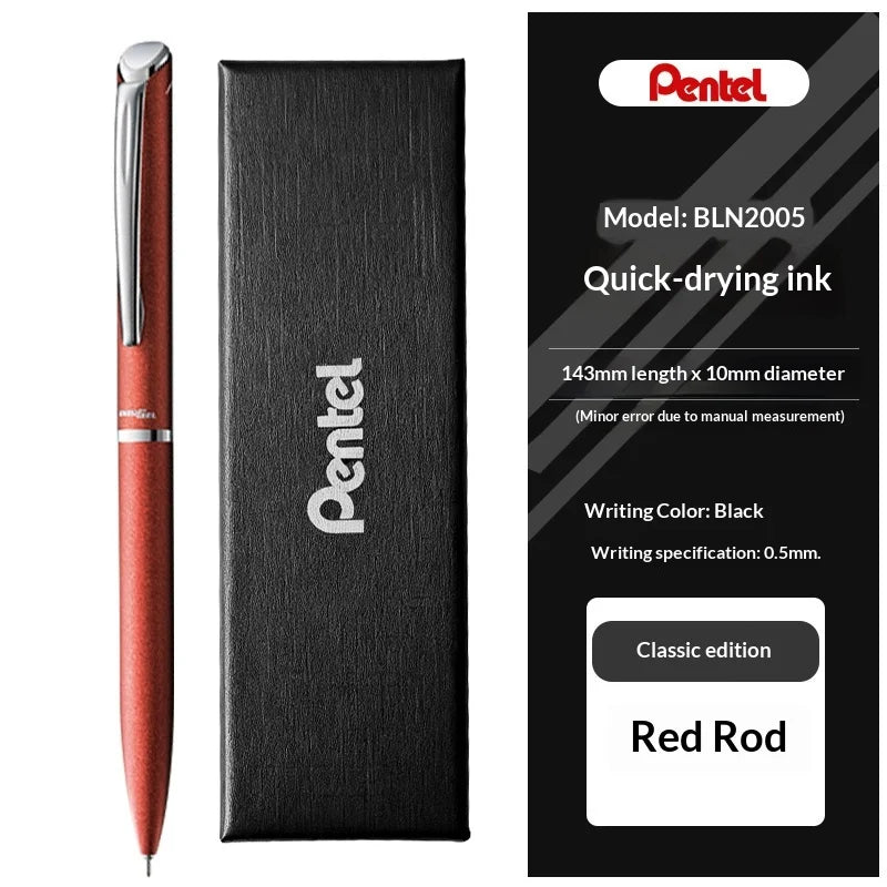 CowLost | product_id-pentel-bln2005-all-metal-gel-pen-low-center-gravity-assorted-colors-black-ink-rotary-signing-pen-for-meetings-and-planning |18