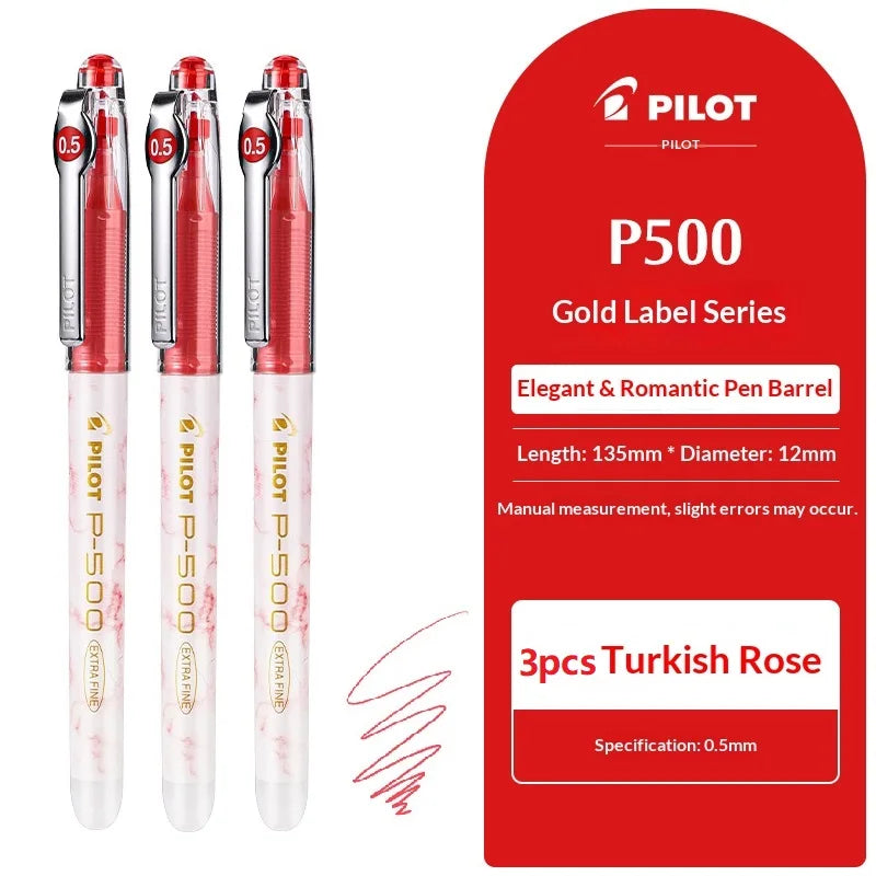 CowLost | product_id-pilot-p500-gold-series-0-5mm-gel-pen-6-colors-anti-smudge-marble-design-ideal-for-students-exams |41