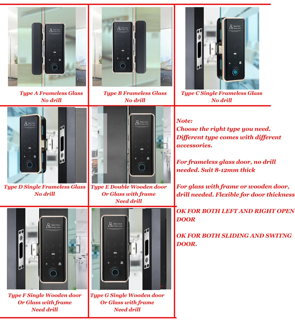 CowLost | locks-keys-product_id-ttlock-smart-remote-unlock-fingerprint-digital-lock-for-glass-door-office-hotel |6