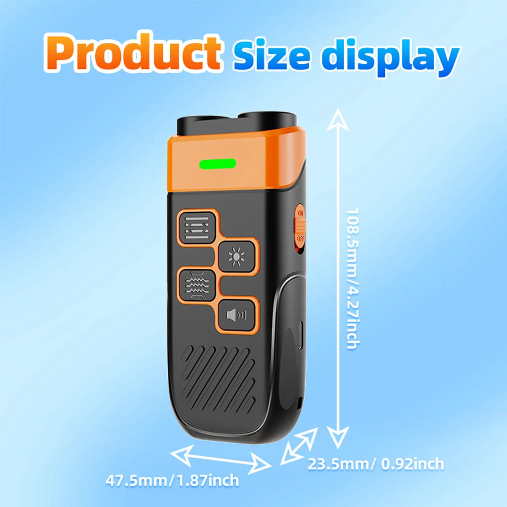 Dual Ultrasonic Rechargeable Dog Repeller with LED Flashlight for Training and Bark Deterrent
