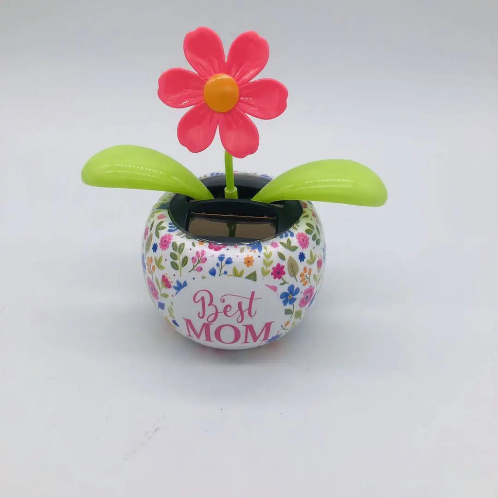 CowLost | solar-automatic-swing-solar-flower-car-ornaments |10