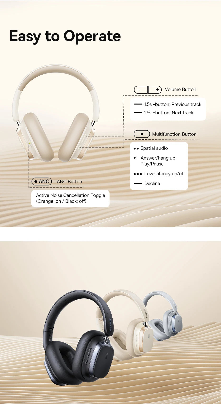 CowLost | baseus-bowie-h1s-wireless-headphones-bluetooth-5-4-noise-canceling-46db |21