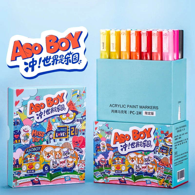 CowLost | product_id-uni-posca-limited-graffiti-marker-pen-set-8-assorted-colors-water-based-acrylic-0-7-2-5mm |3