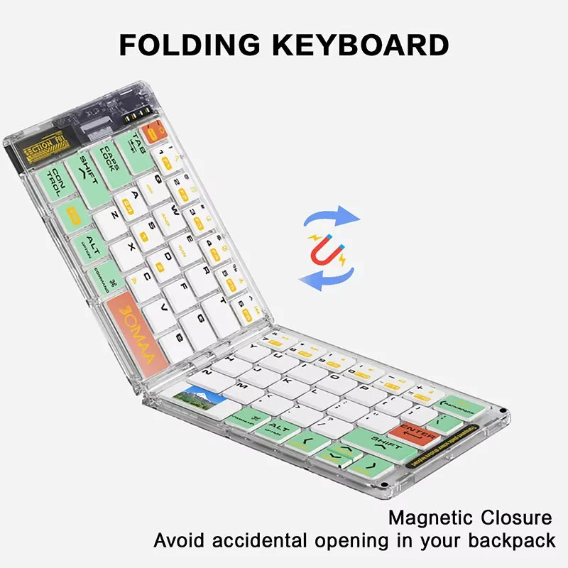 CowLost | product_id-foldable-bluetooth-5-1-wireless-keyboard-rechargeable-mouse-set-portable-full-size |4