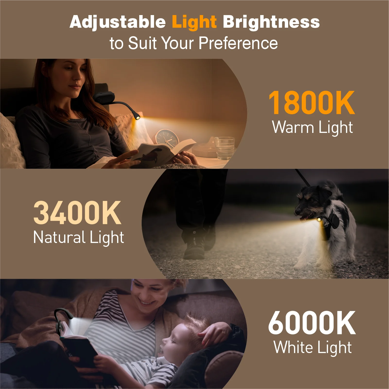 CowLost | product_id-kfvc-rechargeable-clip-on-led-book-light-with-3-color-eye-protection-and-360-flip |5