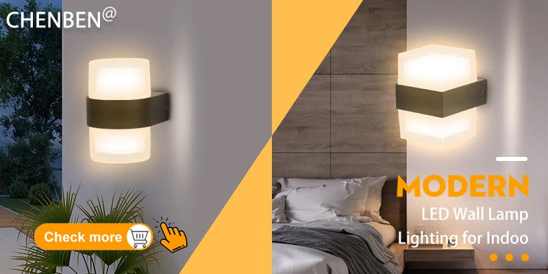 CowLost | seasonal-holiday-decorations-chenben-led-wall-lamp-ip65-waterproof-indoor-outdoor-lighting-6w-12w |8