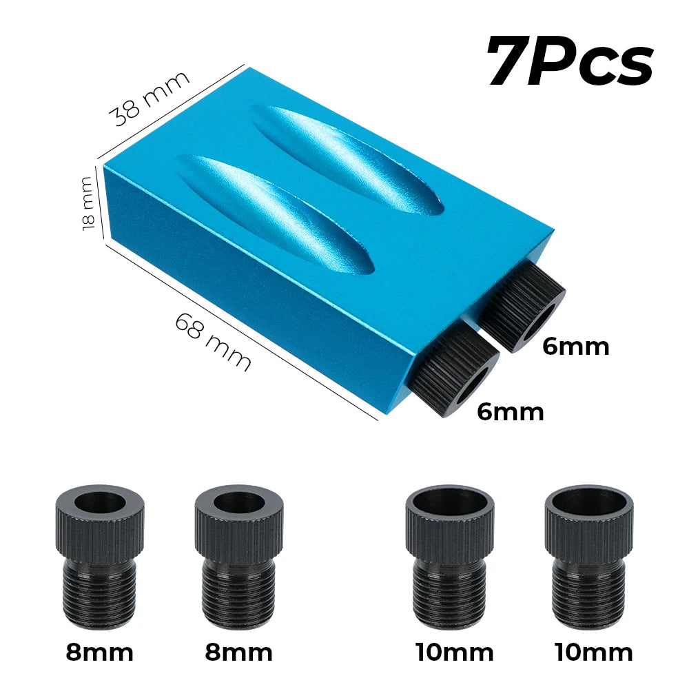 CowLost | product_id-15pcs-15-pocket-hole-jig-kit-with-drill-bit-and-locator-for-woodworking |12