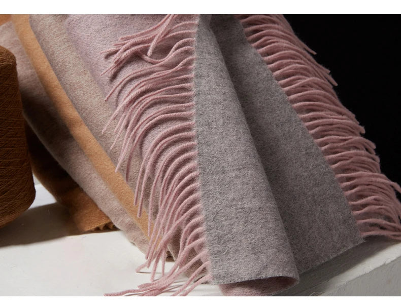 CowLost | wool-scarf-women-thick-cashmere-winter-scars |32