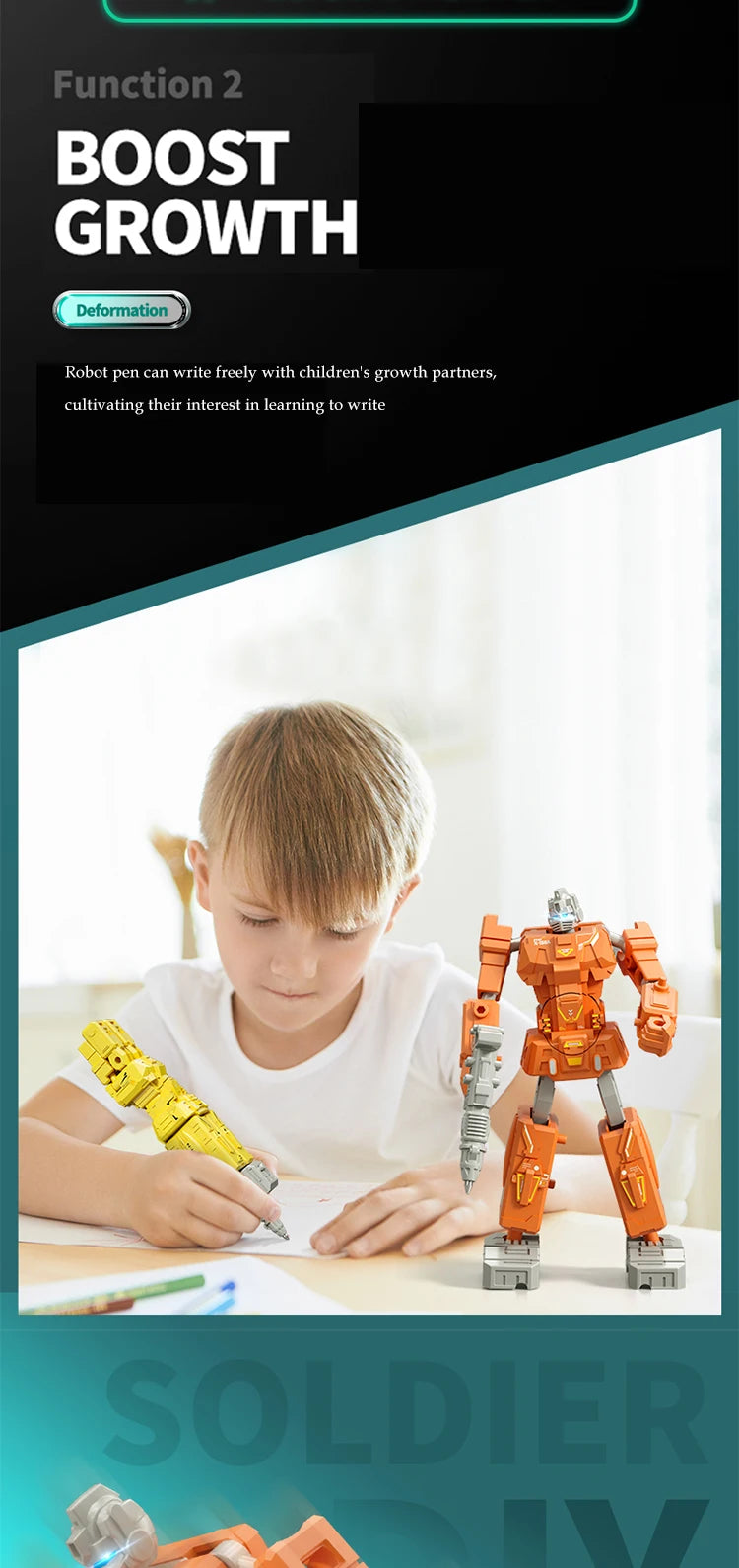 CowLost | stationery-morphing-robot-writing-pen-transformation-robot-creative-ballpoint-school-deformable-toy-gifts-for-kids-1 |7