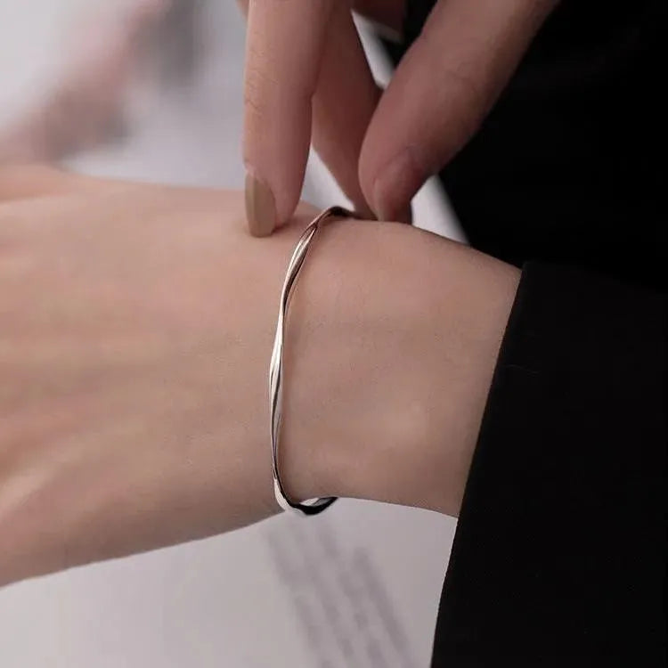 Stainless Steel Gold Bamboo Joint Bangles Trendy Bracelet for Women Men