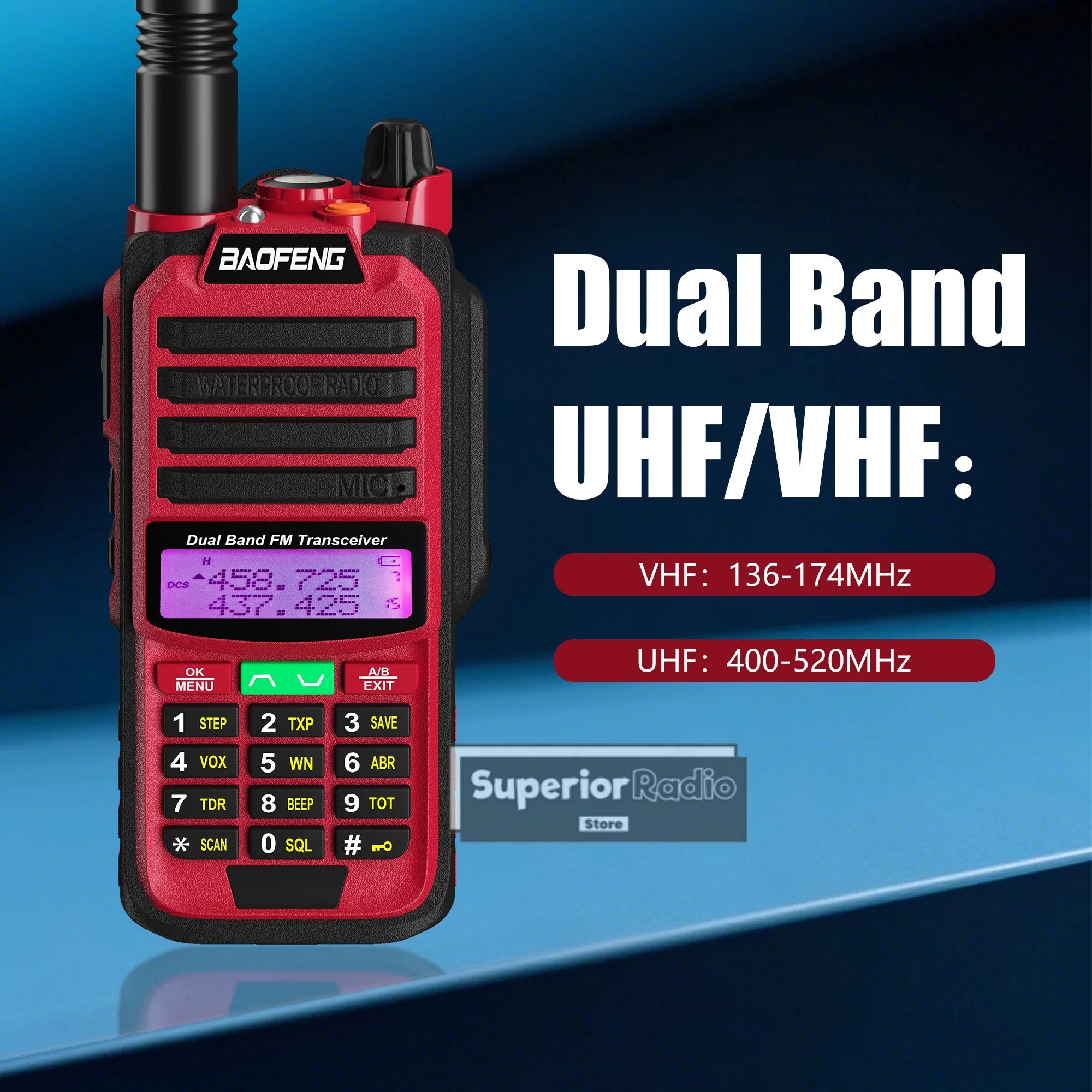 CowLost | mobile-phone-cases-baofeng-uv-68-pro-max-v2-walkie-talkie-ip67-waterproof-usb-c-charger-long-range-fm-radio-128-channels |8